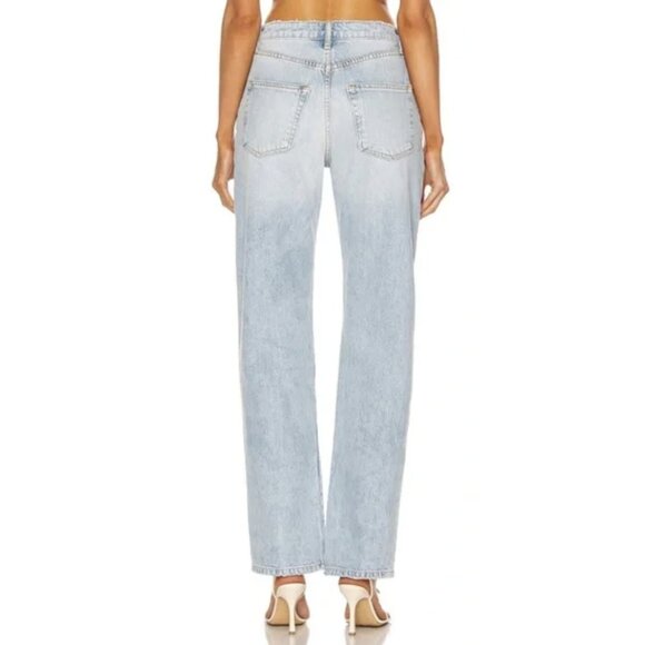 COPY - SABLYN Sammy Straight Leg High Rise Jeans in Azure Light Wash - Size 28 - Picture 3 of 16